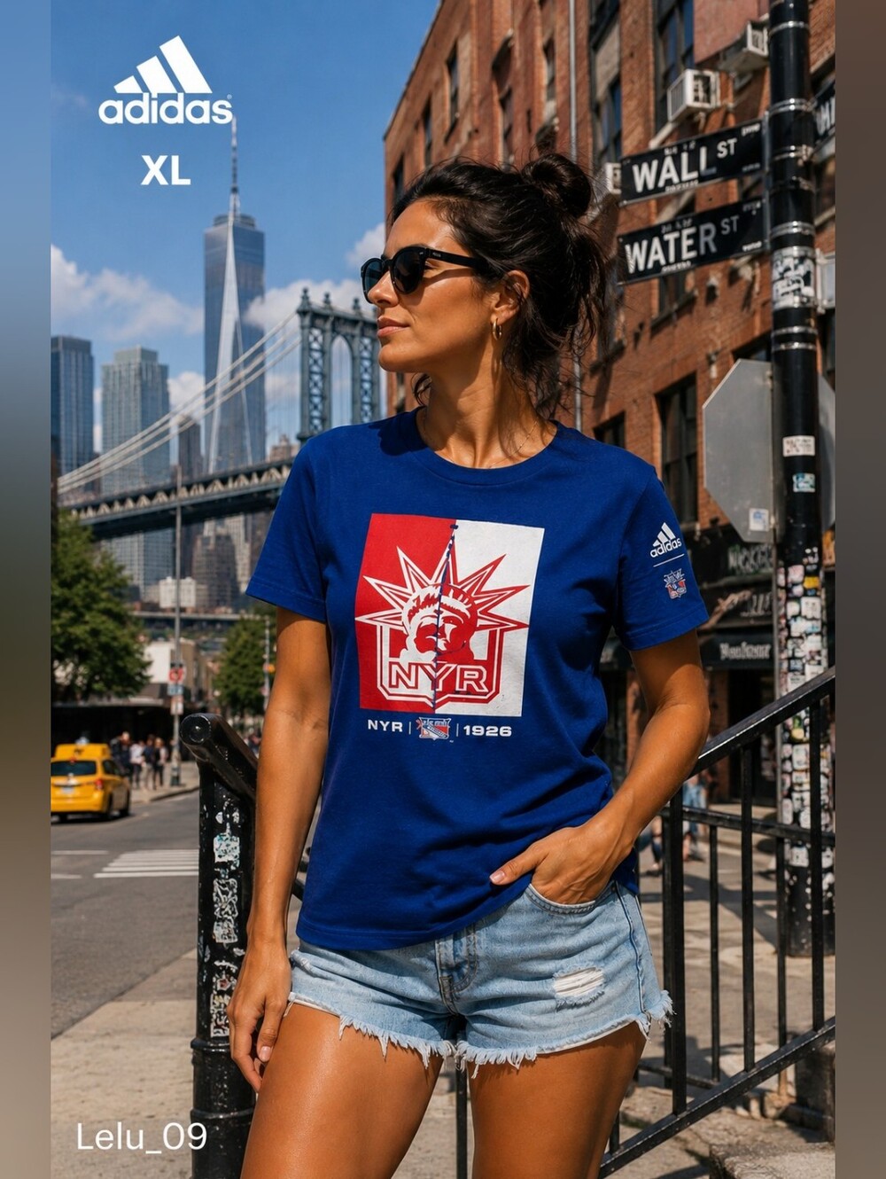 Adidas New York Rangers Reverse Retro 2.0 Women’s Playmaker Tee XL